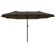 Parasole ogrodowe - Outsunny-Parasol ogrodowy-owalny-podwójny-z korbą-szary-460 x 270 x 240 cm - miniaturka - grafika 1