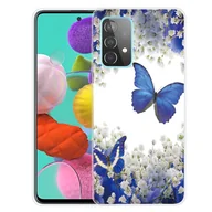 Etui i futerały do telefonów - Etui na telefon komórkowy Samsung Cienkie etui ochronne Obudowa Zderzak Przezroczysty, Kolor: Motyle Niebieski, Wybierz model: Samsung Galaxy S21 - miniaturka - grafika 1