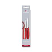 Kuchnie turystyczne i akcesoria - Victorinox Zestaw noży z obieraczką Victorinox Swiss Classic 6.7111.31 red - miniaturka - grafika 1