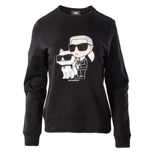 Damska Bluza KARL LAGERFELD IKONIK 2.0 SWEATSHIRT 230W1803-999 – Czarny - Bluzy damskie - miniaturka - grafika 1