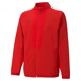 Bluzy dla dziewczynek - Puma Bluza dziecięca Teamliga Sideline Jkt Jr Red White 140 657260 - grafika 1