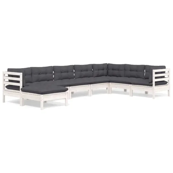 Zestaw wypoczynkowy ogrodowy Relax Corner biały 63,5x63,5x62,5 cm