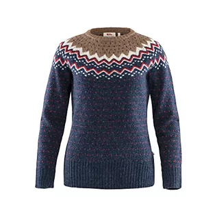 Bluzy damskie - Fjallraven Fjallraven Damska bluza Övik Knit Sweater W, granatowa, S 89941 - grafika 1