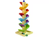 Zabawki konstrukcyjne - Drzewko edukacyjne klocki drewniane tor kulkowy - miniaturka - grafika 1