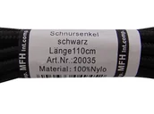 Akcesoria obuwnicze - Sznurówki 110 Cm Czarne - miniaturka - grafika 1