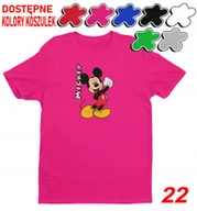 Koszulki męskie - Dziecięca Koszulka Z Nadrukiem Duży Wybór Myszka Miki Różne -L 146-152 - miniaturka - grafika 1