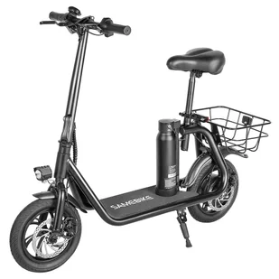 SAMEBIKE SM-C01 Foldable Electric Scooter with Seat 350W Motor 36V 10 4Ah Battery 12 inch Tire 32km/h Max Speed 25km Range - Hulajnogi elektryczne - miniaturka - grafika 1