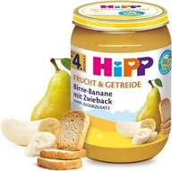 Desery dla dzieci - HiPP, Bio, deserek z bananów gruszek i sucharków, 190 g - miniaturka - grafika 1