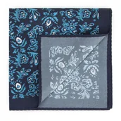 Krawaty i muchy męskie - Poszetka jedwabna we wzory - miniaturka - grafika 1