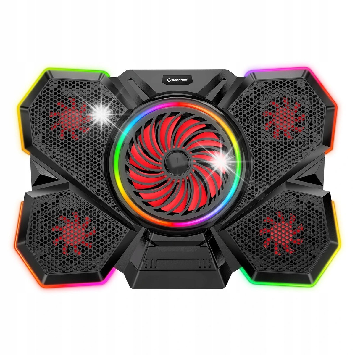Rampage S47 CoolFlow RGB Podstawka Chłodząca do Laptopa 12-17