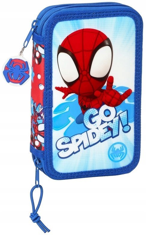 Piórnik Spidey Spiderman 2 Komory Pisaki Kredki