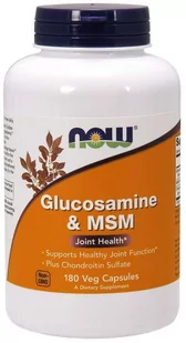 Now Foods Glukozamina z MSM (180 kaps.) - Suplementy naturalne - miniaturka - grafika 1