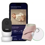 Elektroniczne nianie i monitory oddechu - Niania elektroniczna OWLET Cam 2 + monitor oddechu Różowy - miniaturka - grafika 1
