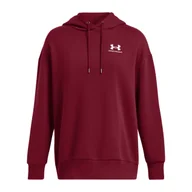 Bluzy sportowe damskie - Bluza damska Under Armour Essential Flc OS Hoodie - miniaturka - grafika 1