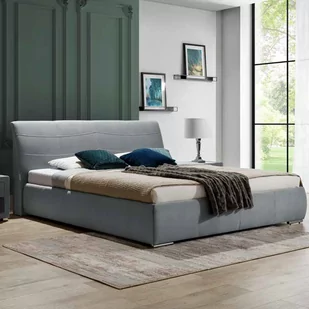 New Elegance Łóżko tapicerowane Apollo S Pojemnik Z pojemnikiem Tkanina Grupa V Rozmiar materaca Materac 120x200 - Łóżka - miniaturka - grafika 1