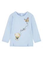 Kaftaniki dla niemowląt - Levi's Kids Koszulka "Bear notched" w kolorze błękitnym - miniaturka - grafika 1