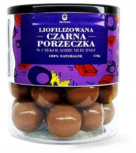 FORMELO LIOFILIZOWANA CZARNA PORZECZKA W CZEKOLADZIE MLECZNEJ 110G POJEMNIK - Desery dla dzieci - miniaturka - grafika 1