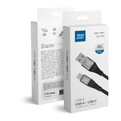 Kable USB - Kabel Blue Star z oplotem ze złączem USB A do USB C 3A - miniaturka - grafika 1