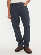 Spodnie męskie - Calvin Klein Jeans Spodnie materiałowe J30J326263 Niebieski Straight Fit - miniaturka - grafika 1