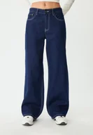 Spodnie damskie - Stradivarius Jeansy baggy z niskim stanem WYBLAKŁY DENIM 42 - miniaturka - grafika 1