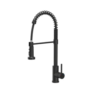 Quadron Alice StellQ Bateria kuchenna wysoka z wyciąganą wylewką pure carbon 52138BLM - Baterie kuchenne - miniaturka - grafika 1