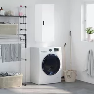 Szafki na klucze - vidaXL Szafka wisząca, biała, 34,5x34x90 cm - miniaturka - grafika 1