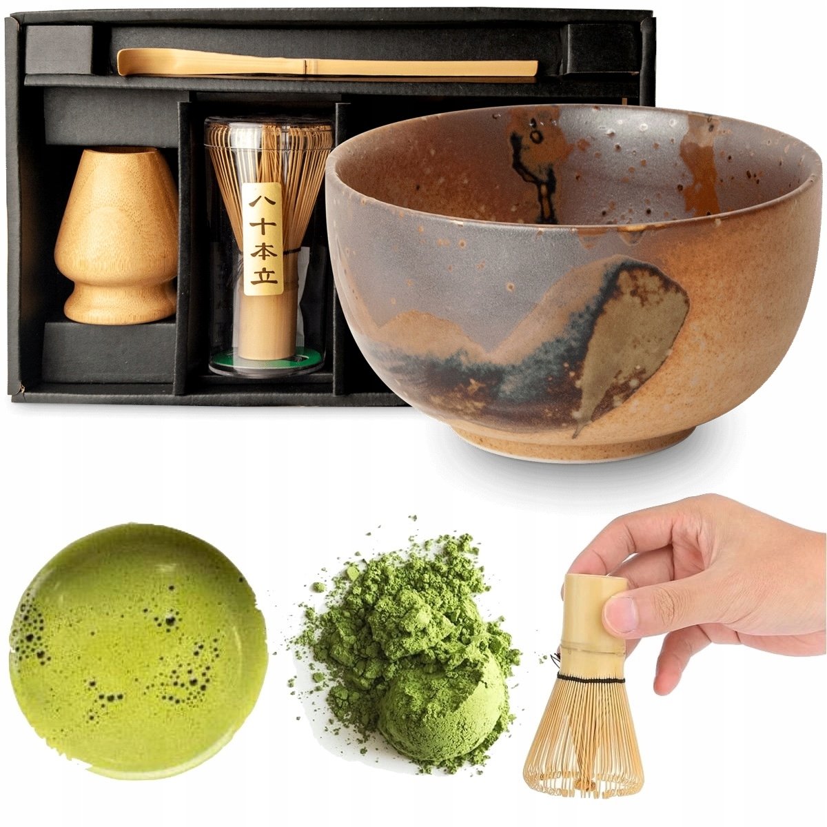 Zestaw Do Przygotowania Herbaty Matcha Matchy Purobu 4 Elementy Edo Japan