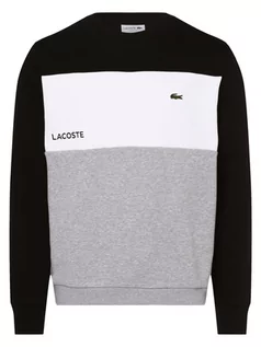 Bluzy męskie - Lacoste - Męska bluza nierozpinana, czarny|wielokolorowy|szary - grafika 1