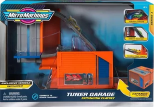 MICRO MACHINES ZESTAW ROZKŁADANY GARAŻ PARKING - Tory, garaże, parkingi - miniaturka - grafika 1