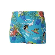 Kąpielówki dla chłopców - Speedo Boy's Learn to Swim Digital Allover Aquashort, Picton Blue, 3 lata - miniaturka - grafika 1