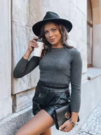 Swetry damskie - Sweter damski AURINA ciemnoszary Dstreet MY1394 - miniaturka - grafika 1