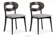 Krzesła - Krzesła białe vintage szary 2szt TANER Konsimo - miniaturka - grafika 1