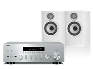 Zestawy stereo - Yamaha R-N600A (srebrny) + 607 S3 (biały) - miniaturka - grafika 1