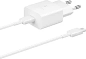Ładowarki do telefonów - Ładowarka Samsung Ładowarka Samsung 15W EP-T1510 Power Adapter + Kabel USB-C Biały - miniaturka - grafika 1