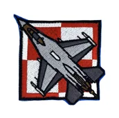 Odzież taktyczna i umundurowanie - Patch Szachownica F-16 80mm x 80mm - miniaturka - grafika 1