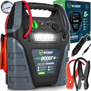 JUMP STARTER PROSTOWNIK ROZRUCH POWERBANK KOMPRESOR ŚWIATŁO LED 5W1 17Ah - Urządzenia Rozruchowe - Jump startery - miniaturka - grafika 1