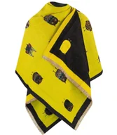 Apaszki i szaliki damskie - Ciepły szal szalik dwustronny sowy dzianina - miniaturka - grafika 1