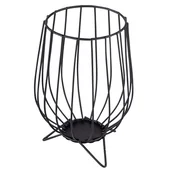 Świeczniki - Świecznik metalowy na nóżkach, ALTOMDESIGN, 11x11x16 cm - miniaturka - grafika 1