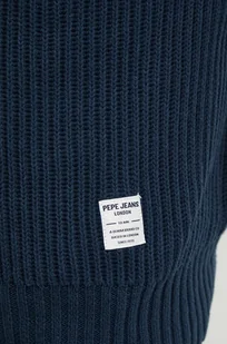 Pepe Jeans sweter bawełniany COLIN HOODIE kolor granatowy PM702467 - Swetry męskie - miniaturka - grafika 1
