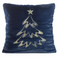 Pozostałe akcesoria świąteczne - Poszewka świąteczna granatowa złota gwiazdka - miniaturka - grafika 1