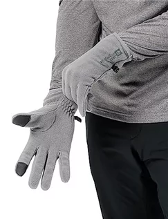 Rękawiczki - Jack Wolfskin Unisex REAL Stuff Glove rękawiczki, Slate Grey, L, Slate Grey, L - grafika 1