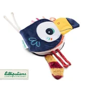 Zawieszki dla dzieci i niemowląt - Lilliputiens Lilliputiens Książeczka Aktywizująca "kto Się Kryje za Pablo$184" Tukan Pablo 9 m+ - miniaturka - grafika 1