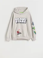 Bluzy dla chłopców - Reserved - Bluza oversize Brawl Stars - jasnoszary - miniaturka - grafika 1