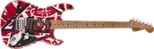 Gitary elektryczne - EVH Striped Series Frankenstein Frankie Maple Fingerboard Red with Black Stripes Relic - miniaturka - grafika 1