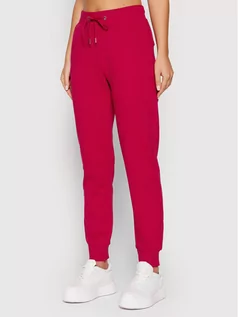 Spodnie sportowe damskie - United Colors Of Benetton Spodnie dresowe 3J68P0472 Różowy Regular Fit - grafika 1