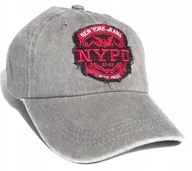 Czapki i chusty sportowe męskie - Czapka Z Daszkiem Bejsbolówka Vintage Jeans Szary - miniaturka - grafika 1