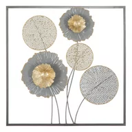 Naklejki na ścianę - Metalowa dekoracja ścienna Mauro Ferretti Squity, 50x50 cm - miniaturka - grafika 1