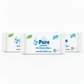 Chusteczki nawilżane - Pure chusteczki nawilżane Wet Water Wipes dla dzieci 99.9% wody szt. 3x60 szt. - miniaturka - grafika 1