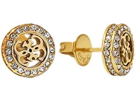 Kolczyki - Kolczyki GUESS kółeczka z cyrkoniami 4G PAVE STUDS - miniaturka - grafika 1