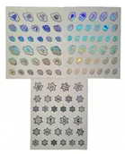 Pasmanteria - Naklejki holograficzne wypukłe 96 sztuk KAYET 5832 - miniaturka - grafika 1